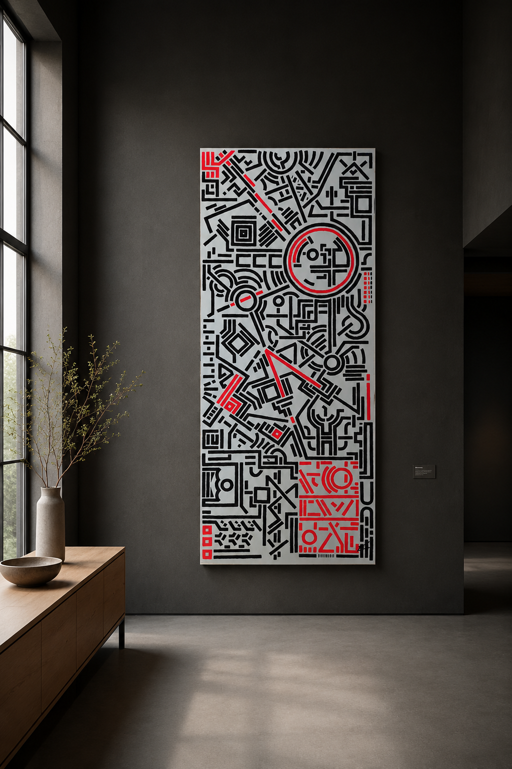 Entropy: Black and neon red 1