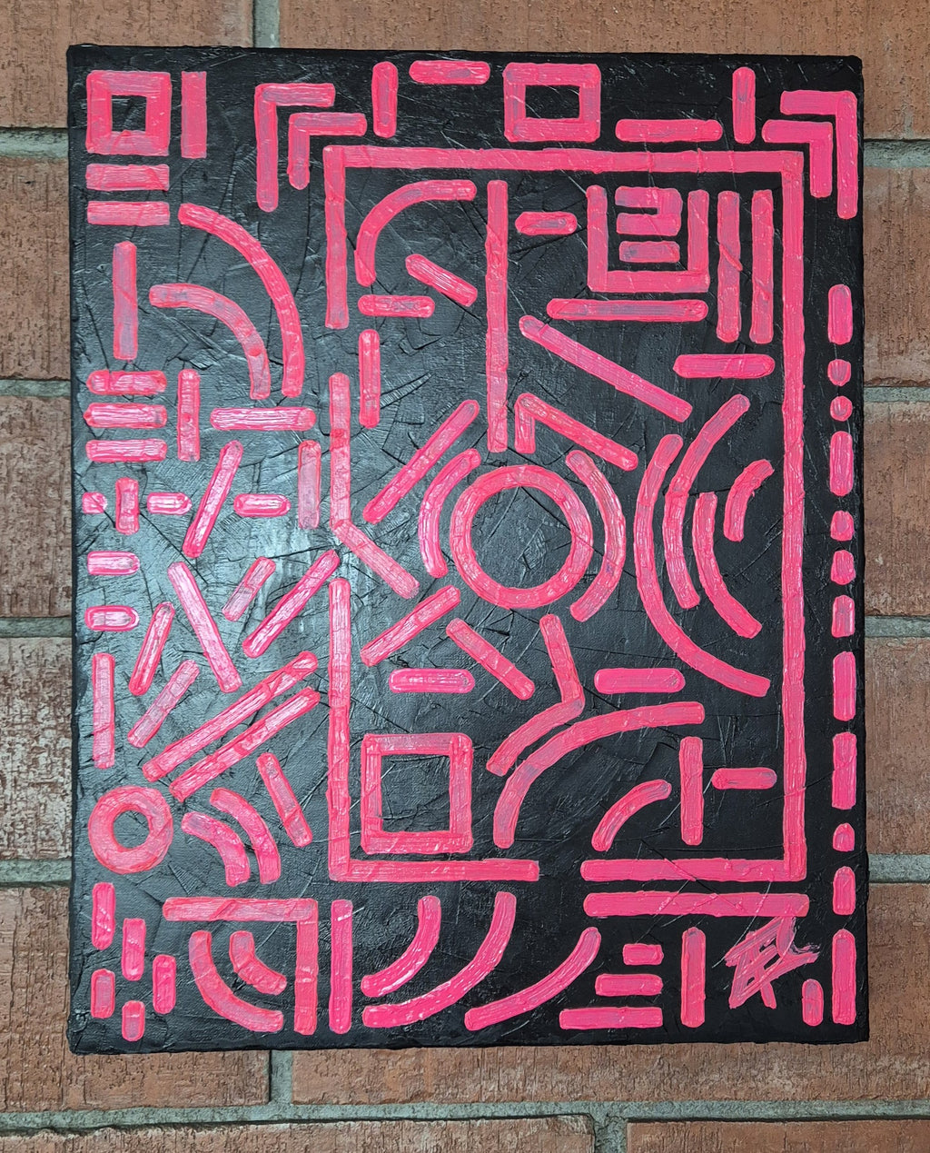 Entropy: Pink on black 1