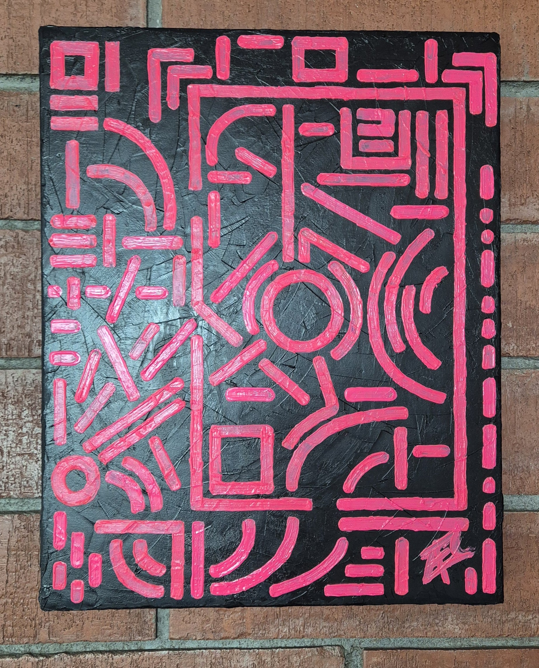Entropy: Pink on black 1
