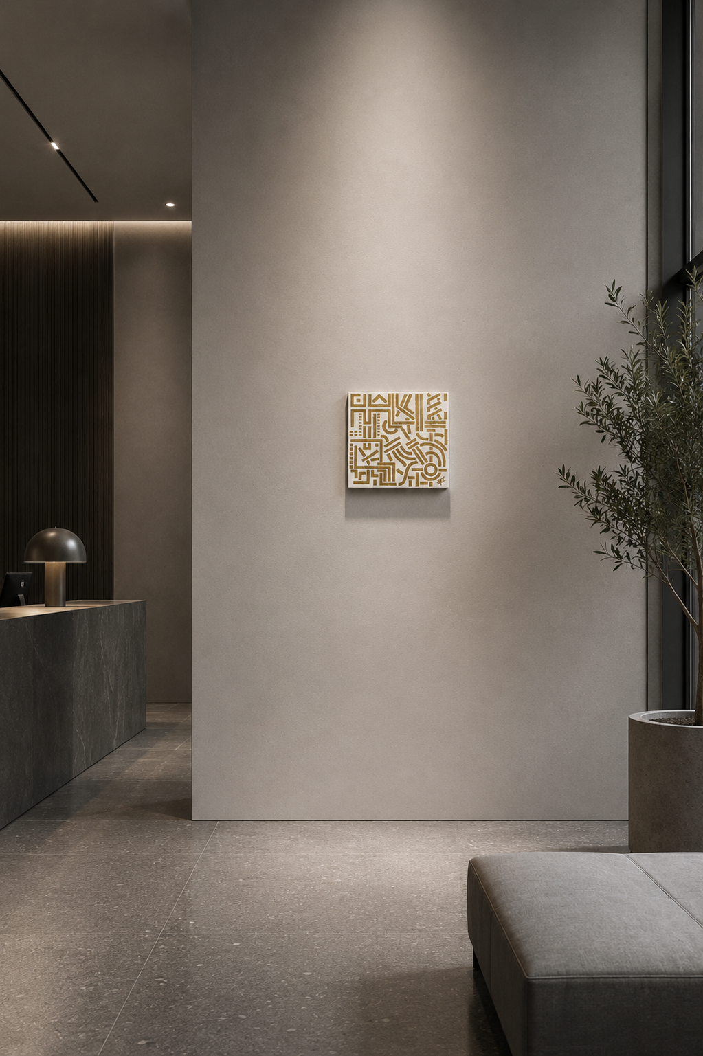 Entropy: Gold on white 1