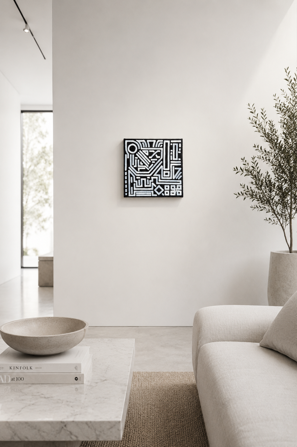 Entropy: White on black 1