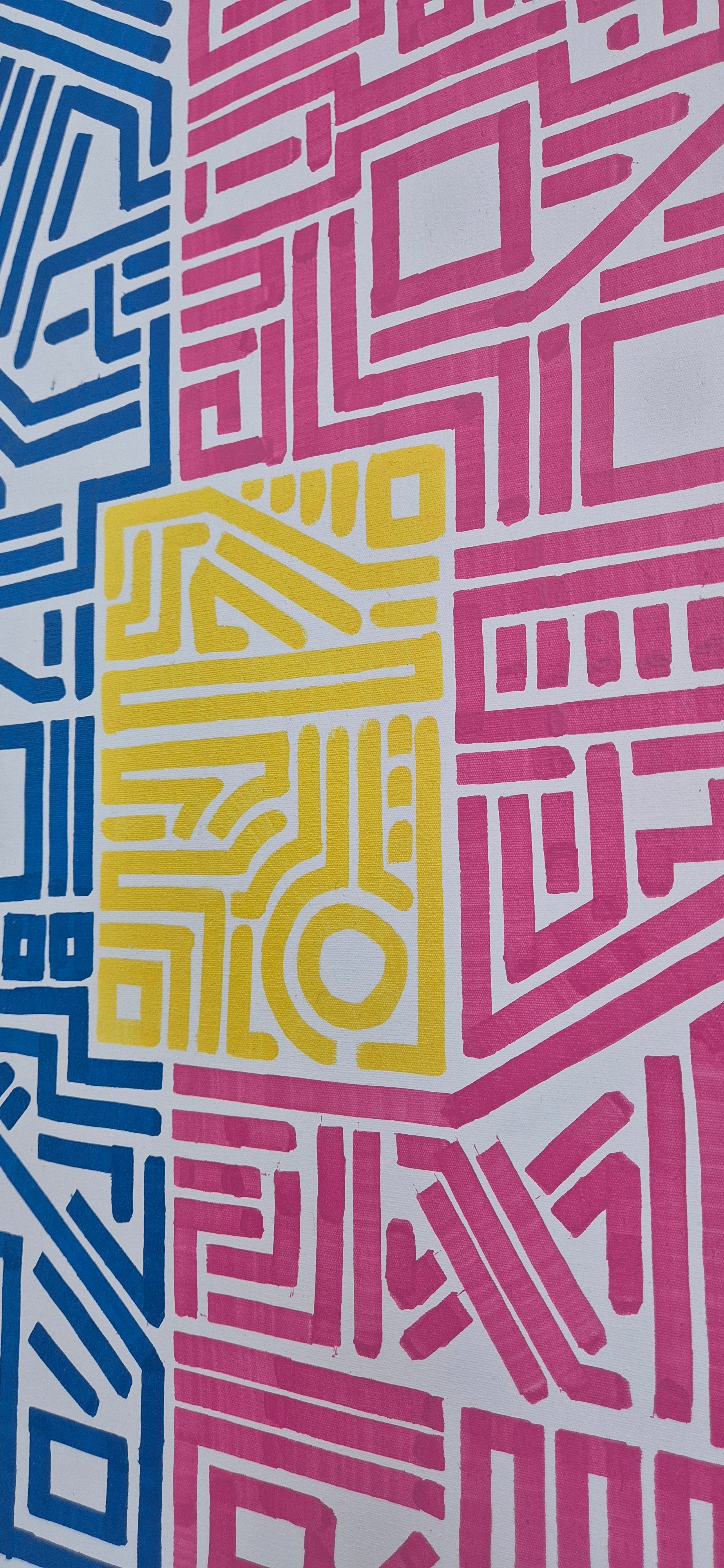 Entropy: Blue, pink and yellow 1