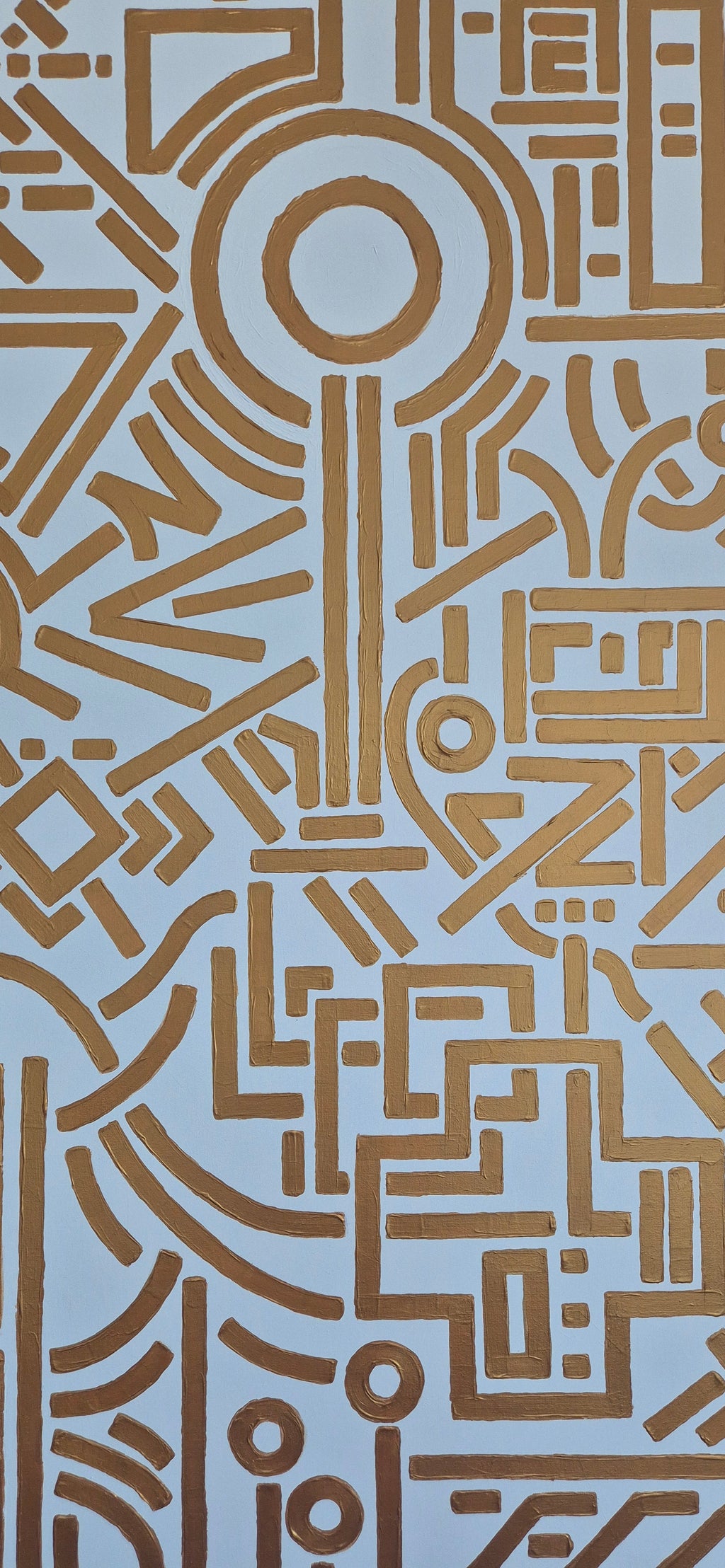 Entropy: Gold on white 2
