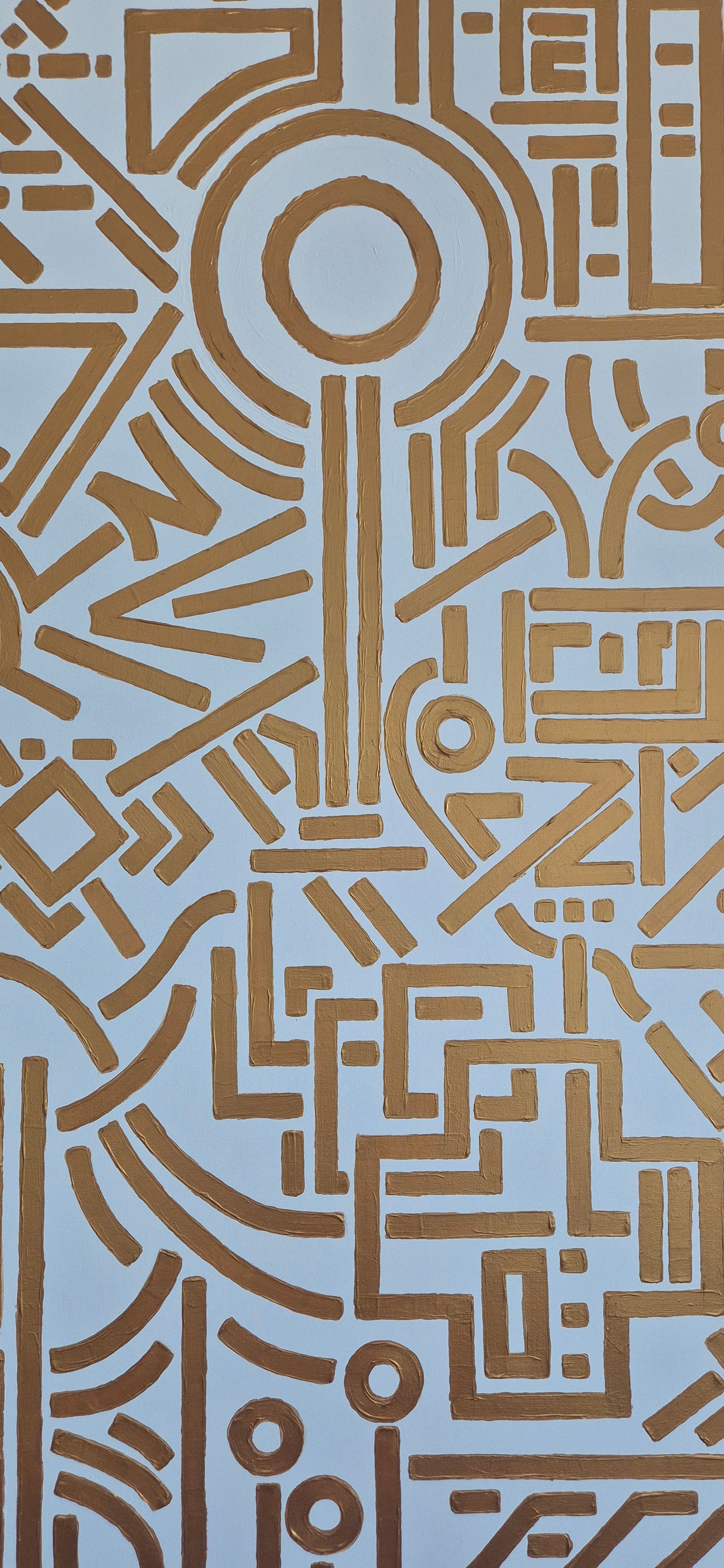 Entropy: Gold on white 2