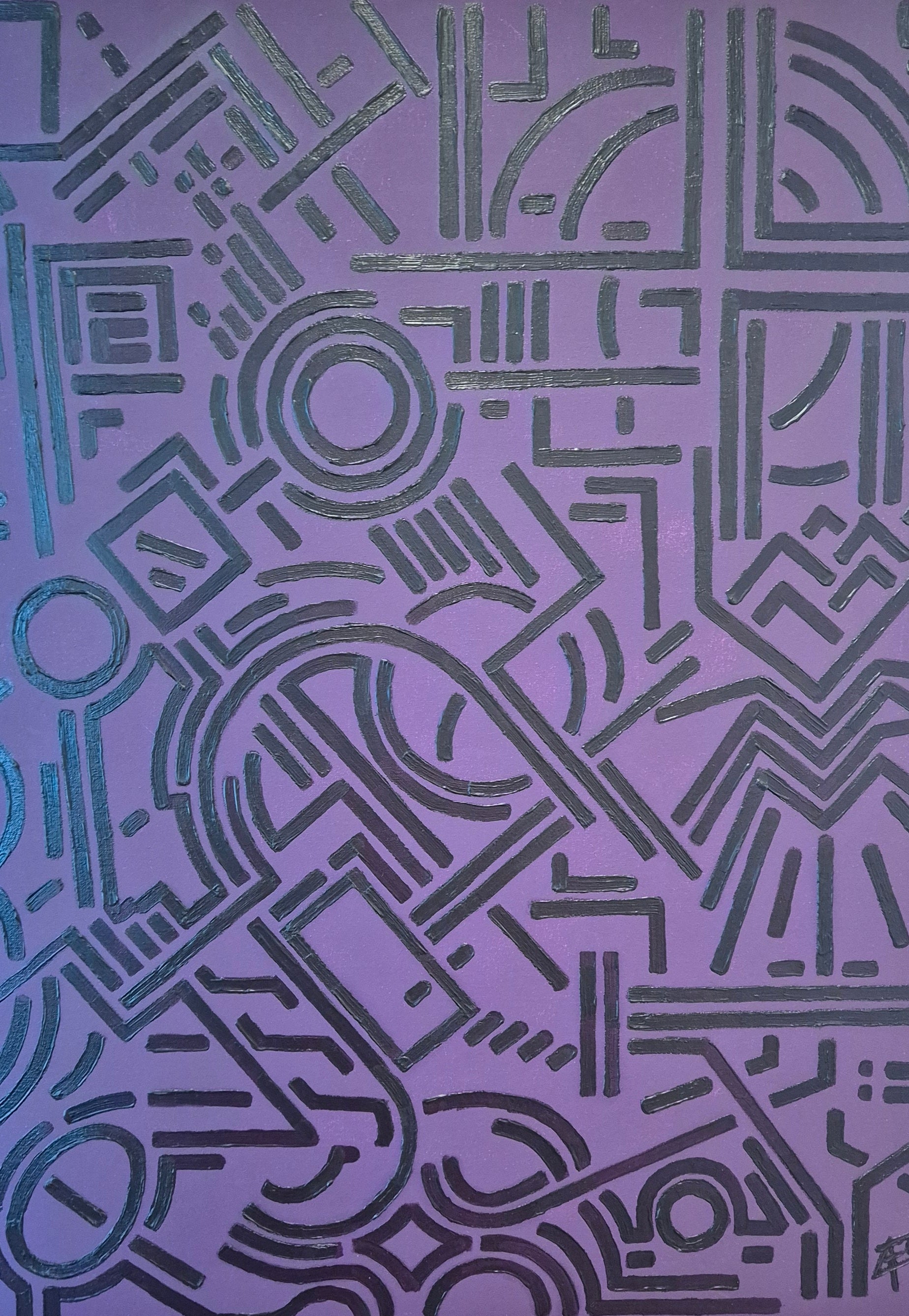 Entropy: Purple on purple 1