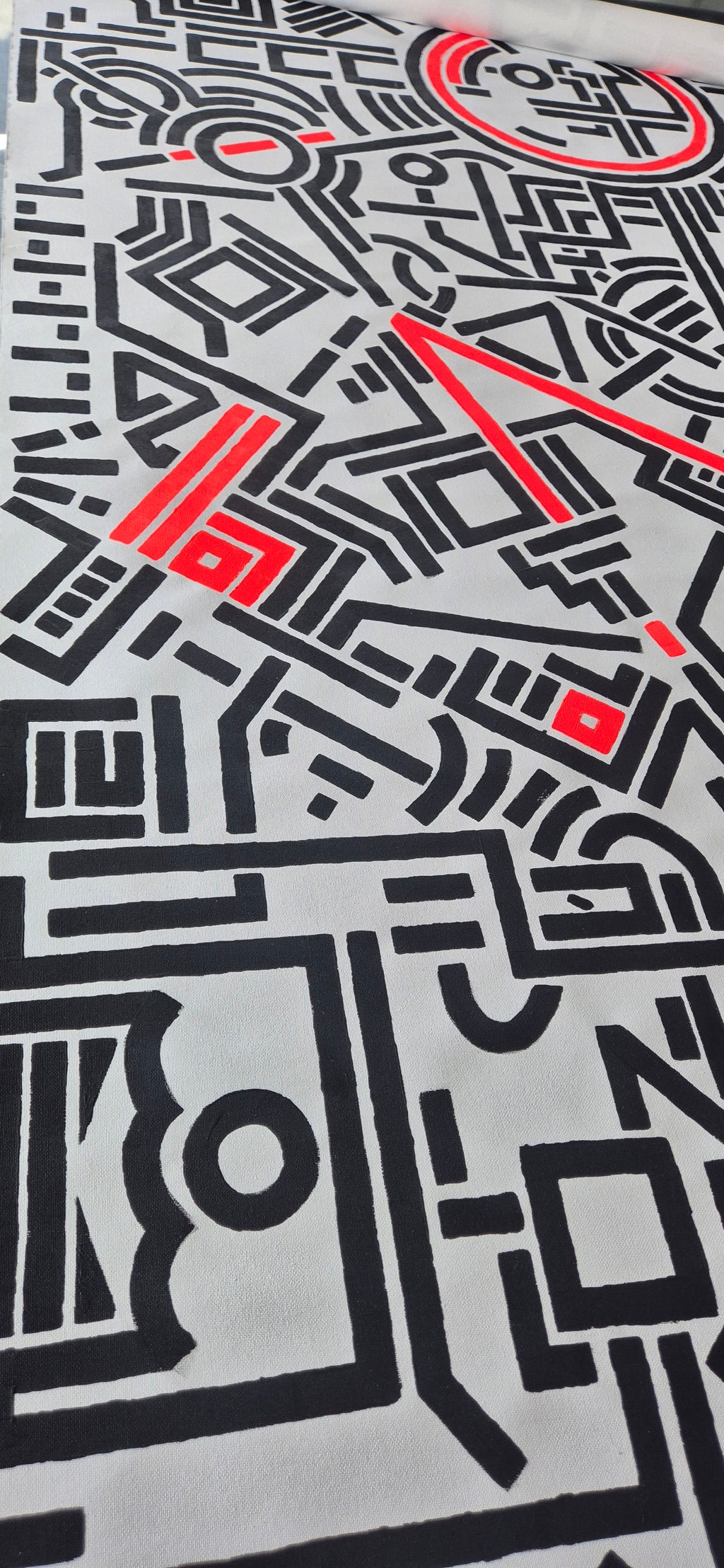 Entropy: Black and neon red 1