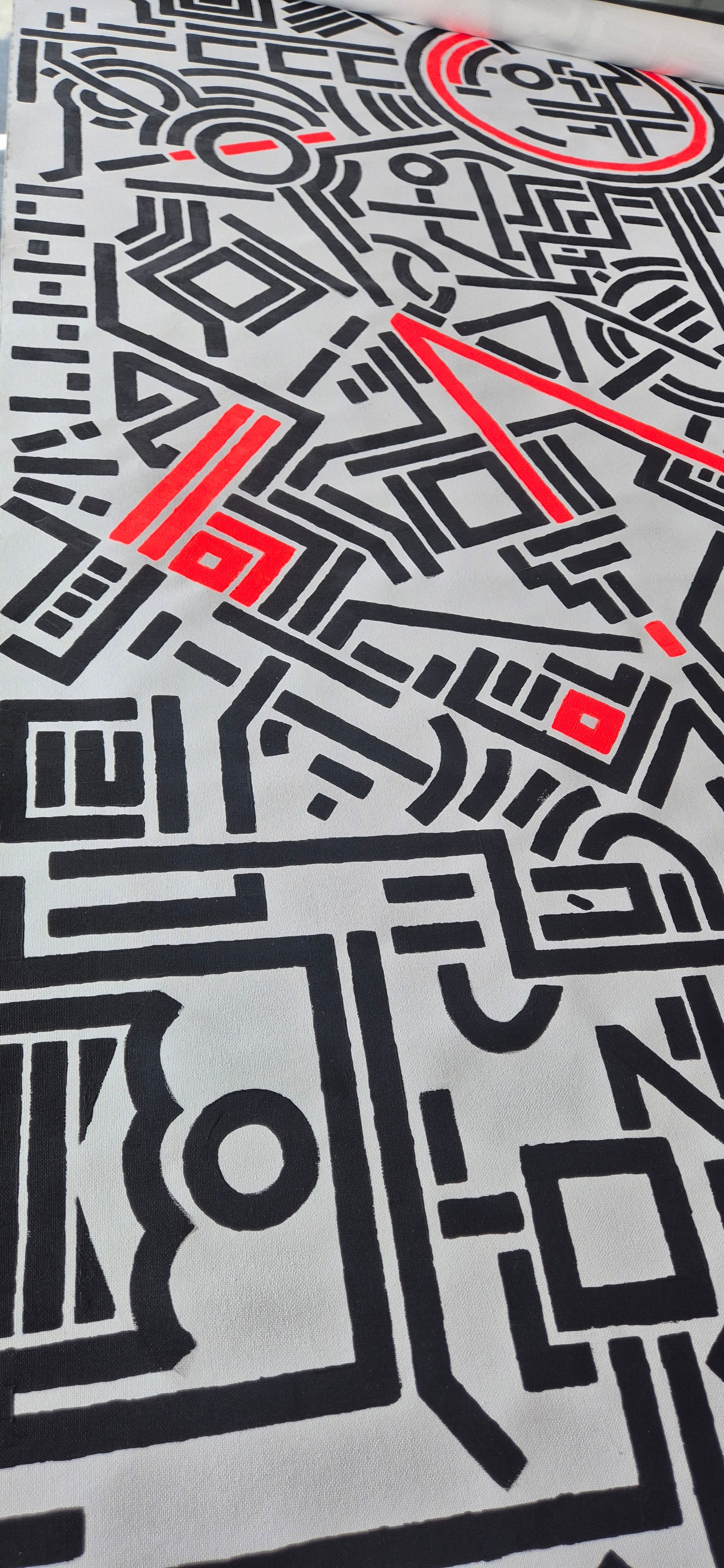 Entropy: Black and neon red 1