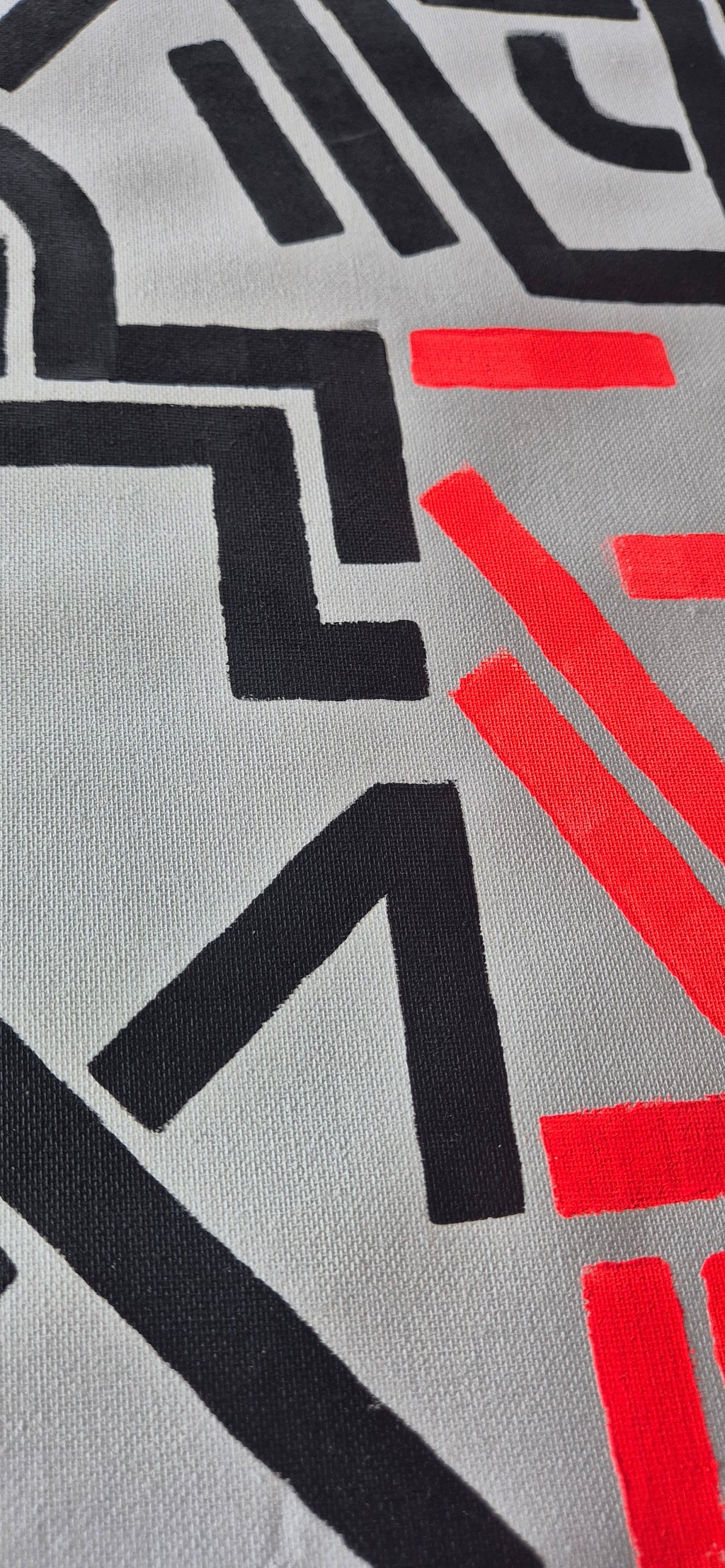 Entropy: Black and neon red 1
