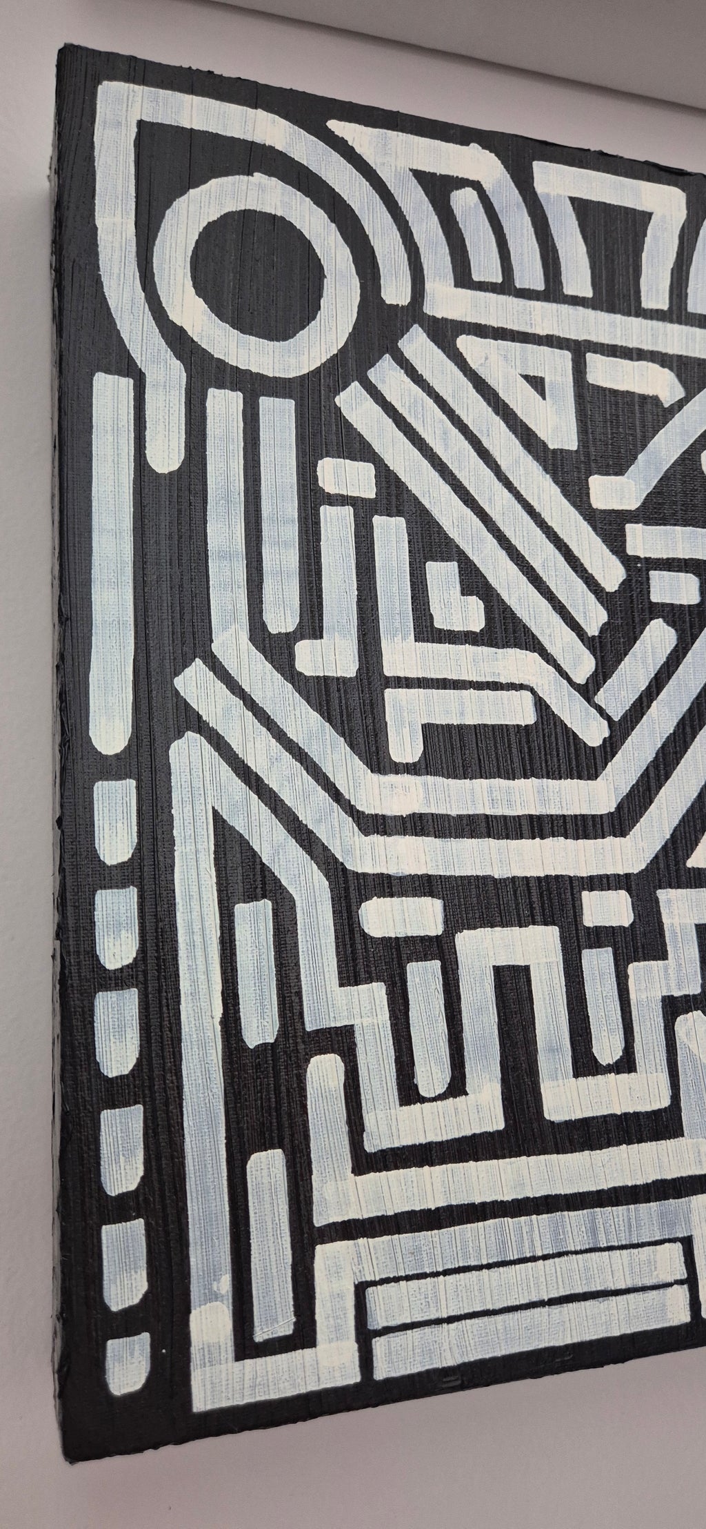 Entropy: White on black 1