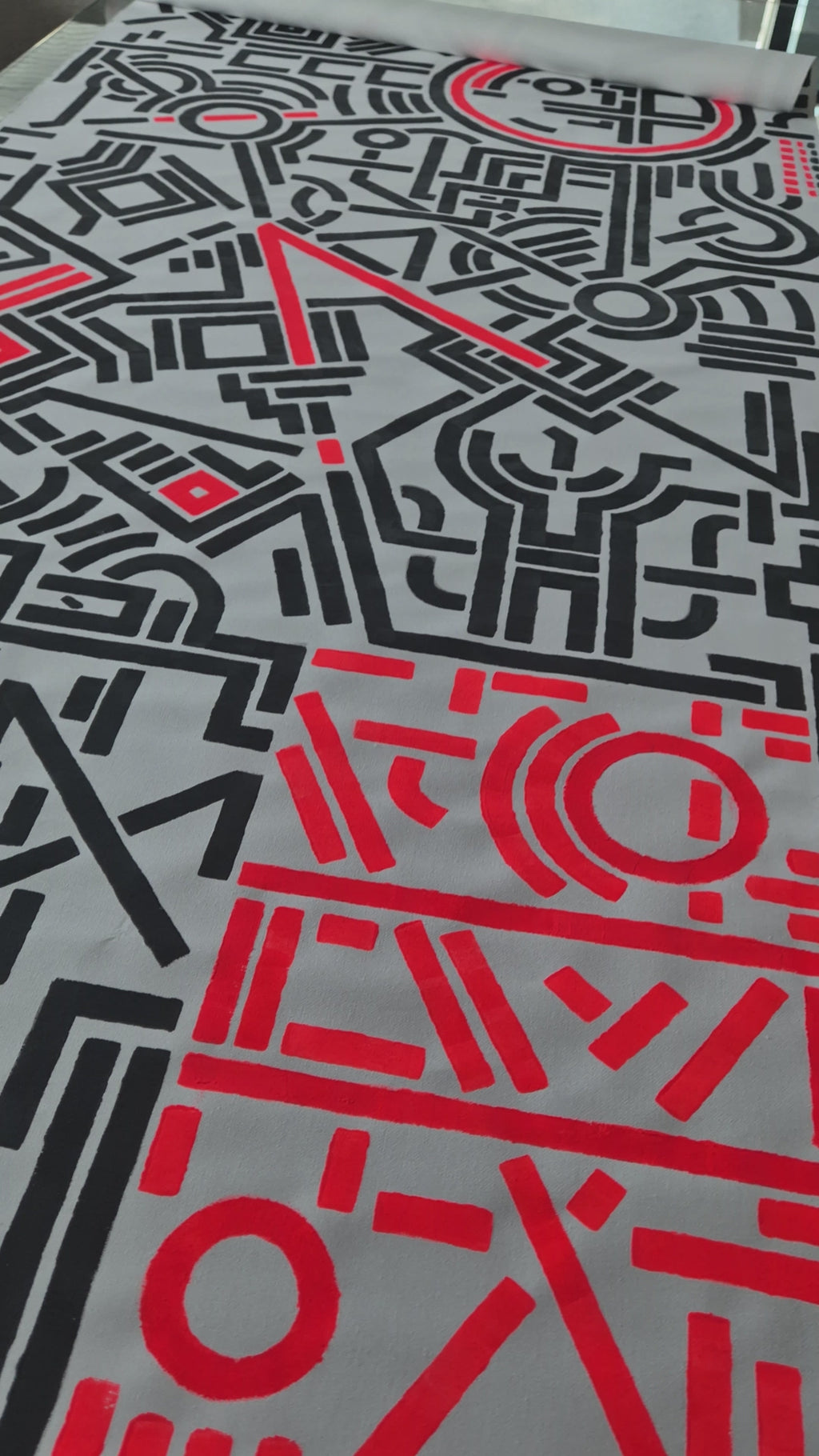 Entropy: Black and neon red 1