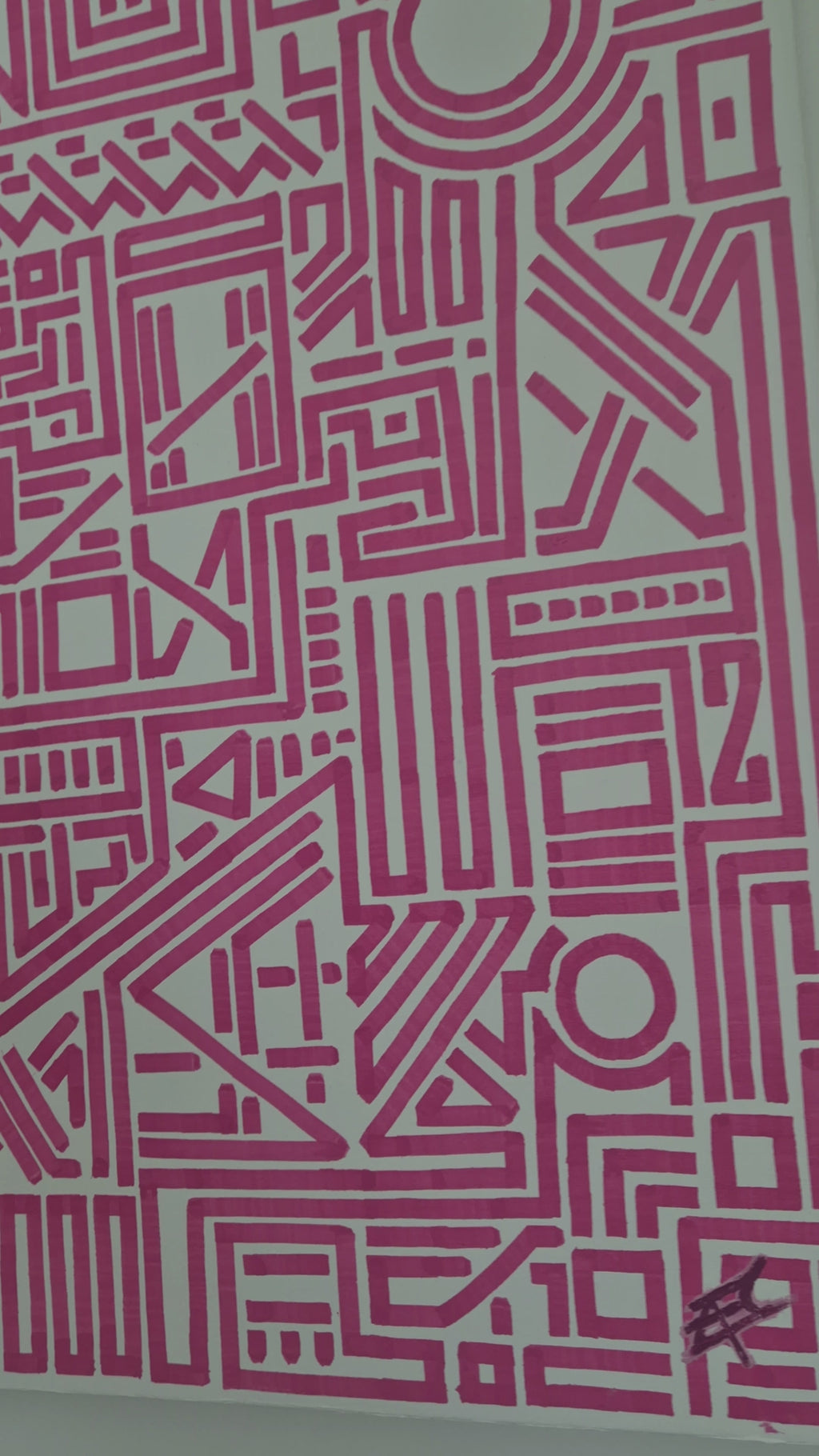 Entropy: Blue, pink and yellow 1